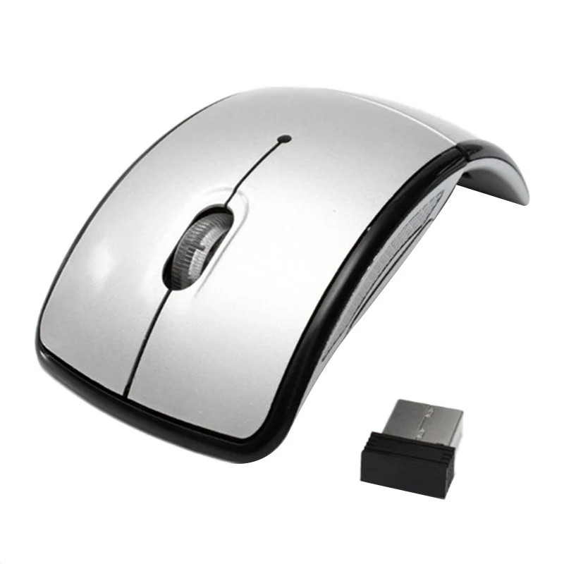 

2.4Ghz Wireless Mouse Foldable Optical Mouse With Usb Receiver For Laptop Pc Computer Mini Portable Travel Office Mouse