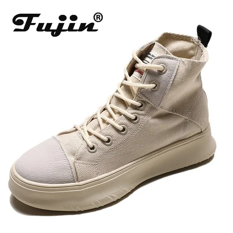 Fujin/2020 новые женские ботинки Ботильоны для женщин Однотонная обувь Сезон весна