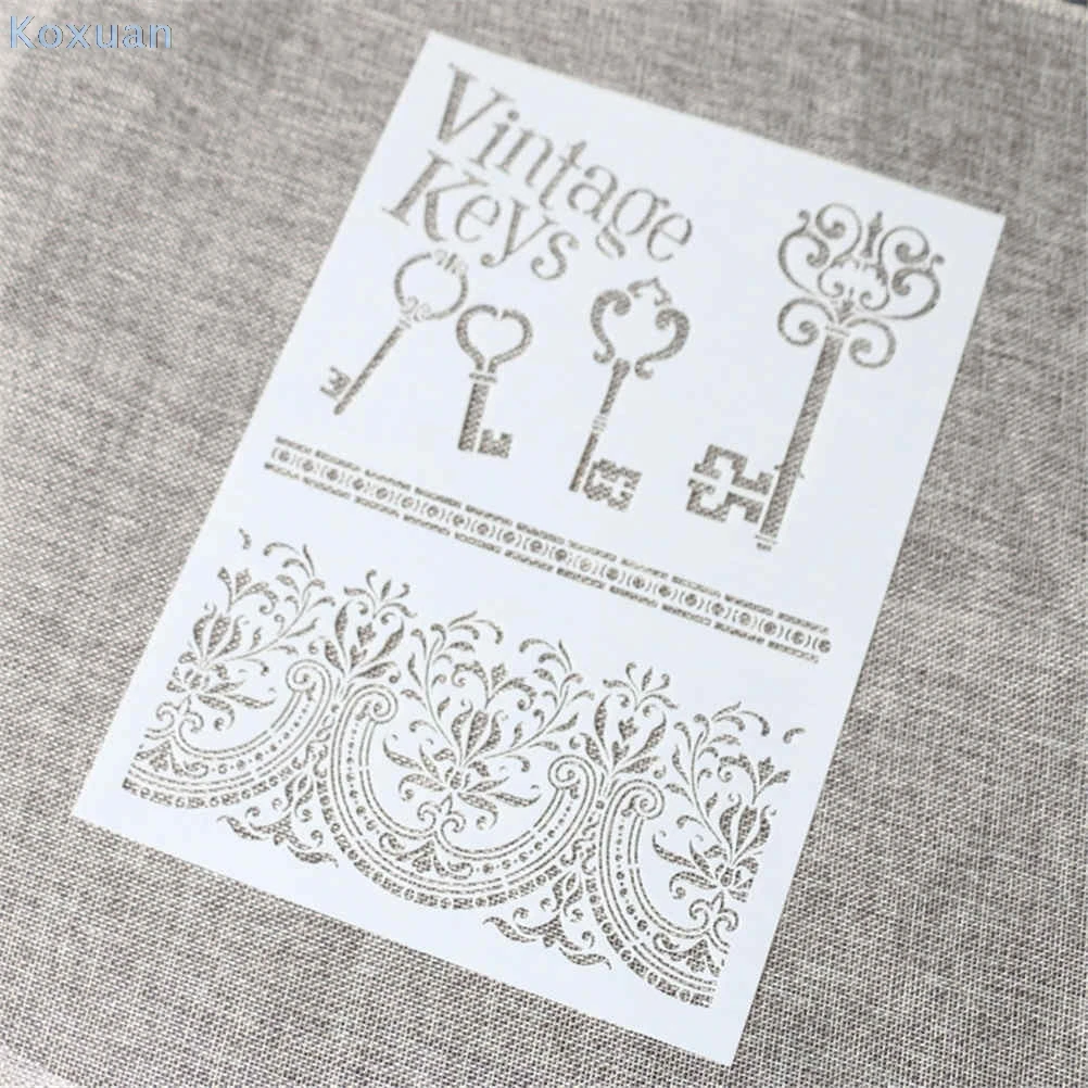 

1 шт. трафареты, трафареты, винтажная кружевная рамка, клавиши, рукоделие, слои для стен, картина, фотоальбом, Декор, тиснение