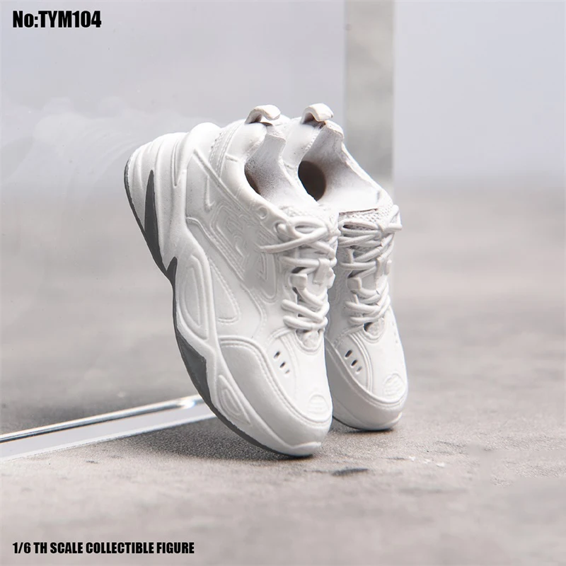 

For Sale 1/6th TYM104 White Color Fashion Style Sport Basketball Shoes For Usual 12 inch Doll Soldier Collectable