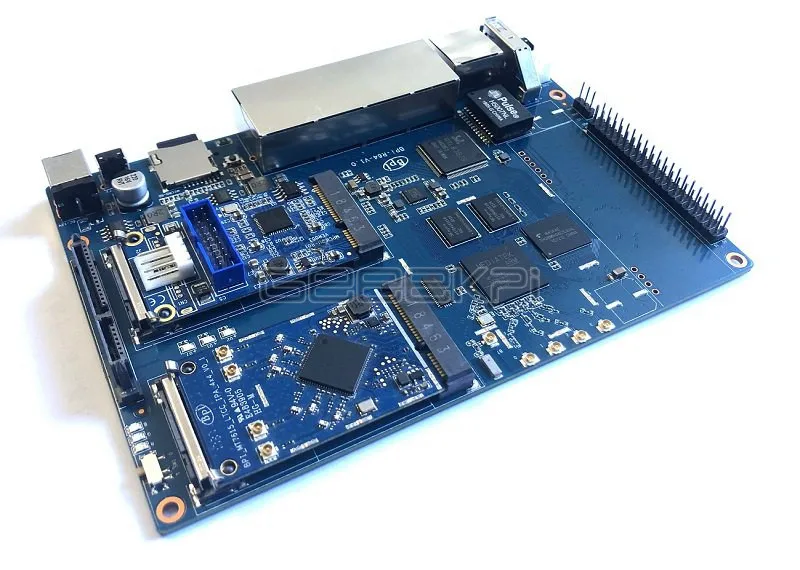 BPI-R64 Banana Pi MT 7622 с открытым исходным кодом wifi маршрутизатор макетная плата MT7622 4 Gigabit Порты lan 1 порт Gigabit WAN 64 бит чип