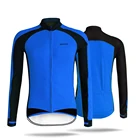 Толстовка мужская флисовая, зимняя, с длинным рукавом, для велоспорта, 2021