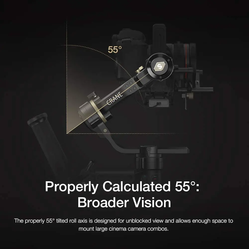 Zhiyun Crane 3 осевой стабилизатор для Nikon D850 Gimbal dslr camera Sony A9 A7R Canon 1DX Mark II 5D 6D gh5 PK