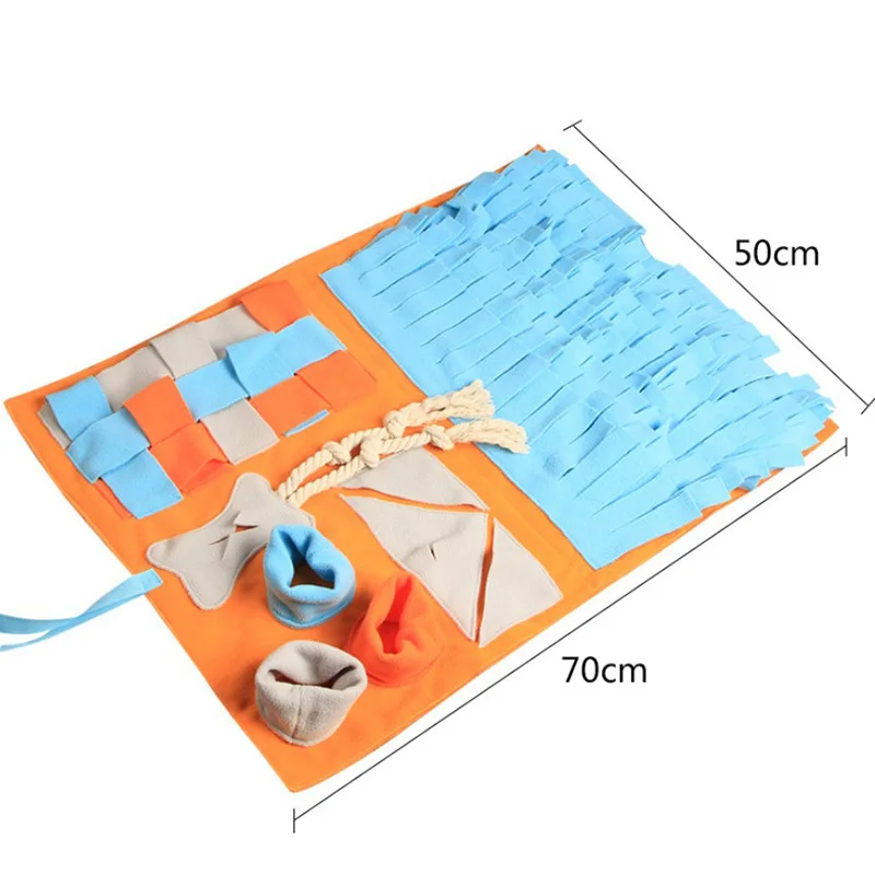 

Pet Dog Snuffle Pad Mat Puzzle Toy Pet Sniffing Training Blanket Nose Pad Detachable Fleece Pads Dog Mat Relieve Stress Nosework