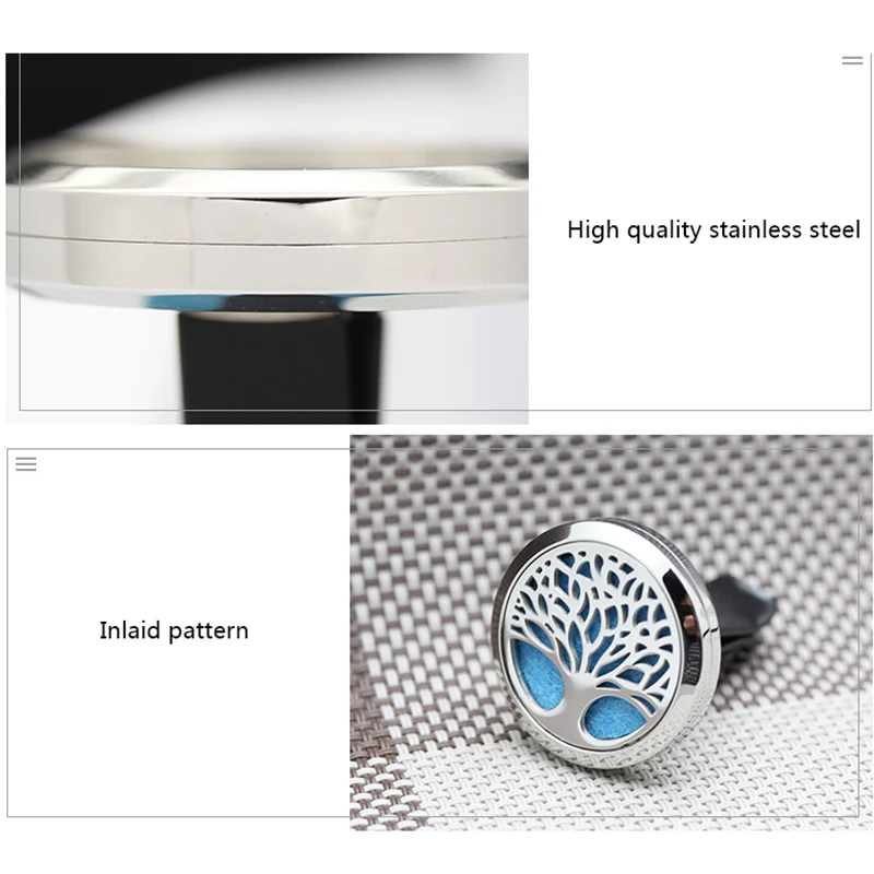 Автомобильный Ароматерапевтический диффузор для эфирного масла с 10 сменными