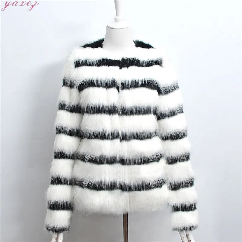 

Женское плотное теплое пальто из искусственного лисьего меха, облегающее двустороннее плюшевое пальто для похудения, женские зимние куртк...