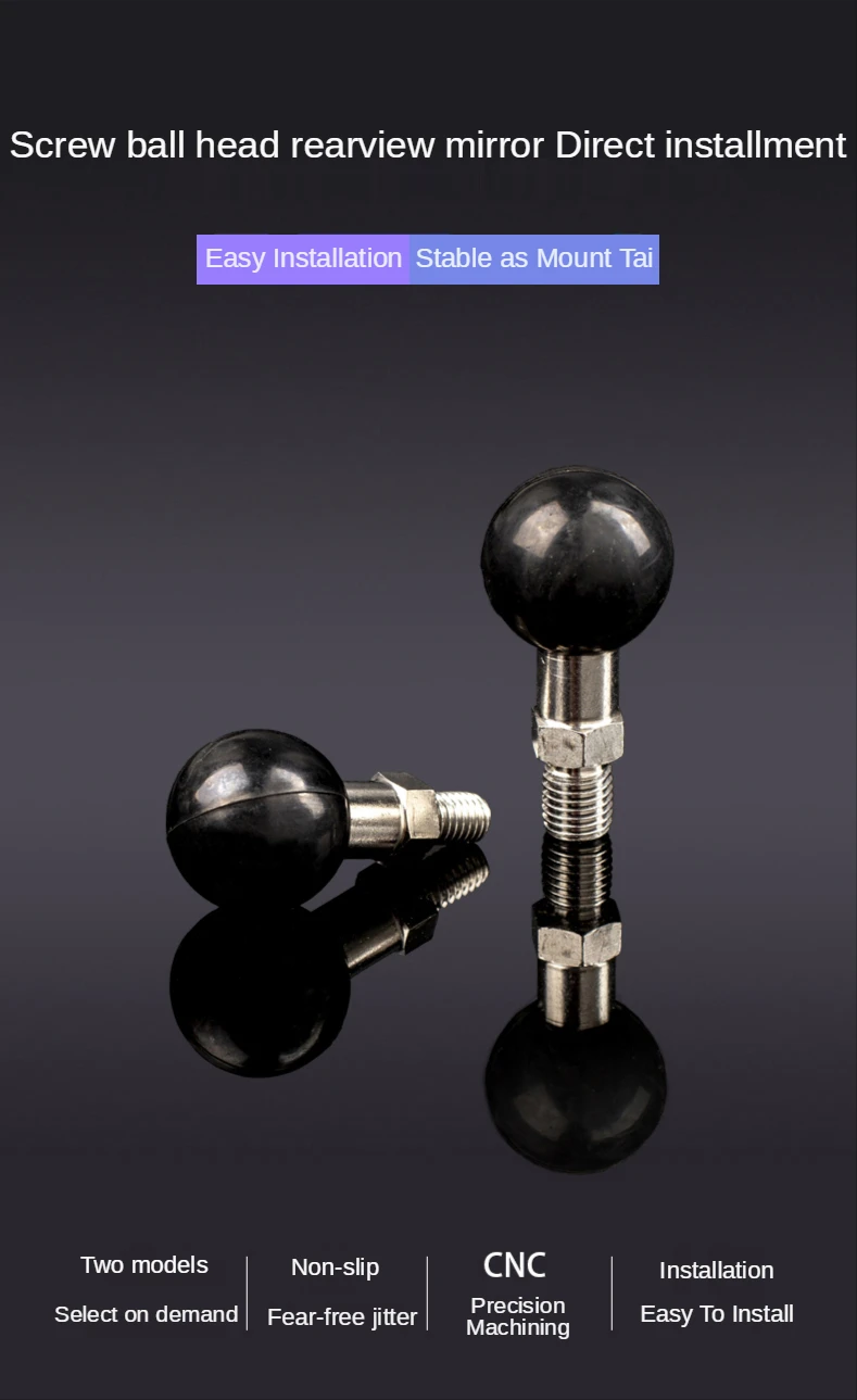 Винтовая шариковая головка для зеркала заднего вида мотоцикла электромобиля
