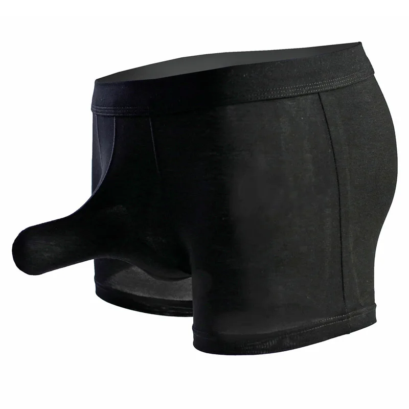 Модное мужское нижнее белье боксеры одноцветные Дышащие Боксеры мужские |