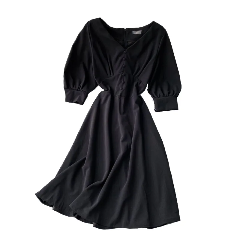 

Knee-high MIDI fairy banquet elegant skirt joker is natural temperament with tender love dress skirt