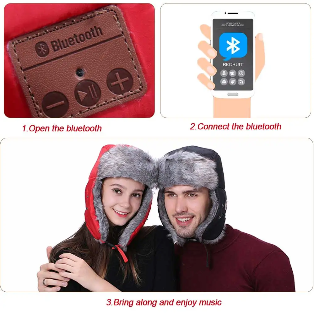 Горячая Bluetooth зимняя охотничья шапка Bluetooth охотничья шляпа для улицы