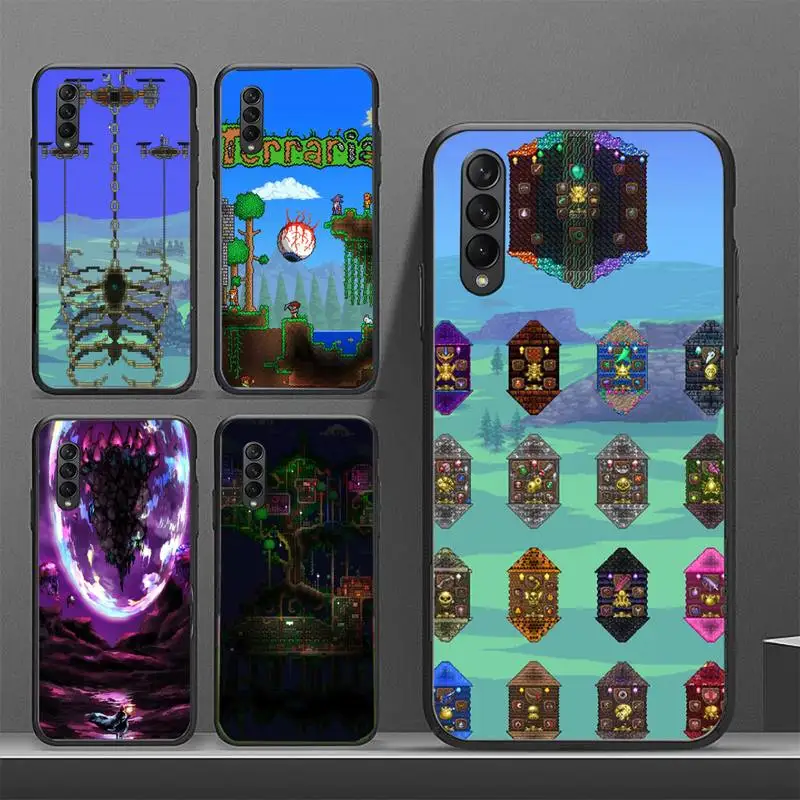 

Game Terraria Phone Case for Samsung S6 S7 S8 S9 S10 edge plus S10 5G S20 S21 S30ultrs 5G Fundas Cover
