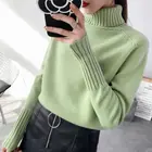 Свитер-водолазка Женский, Осень-зима 2019, кашемировый вязаный теплый женский свитер и пуловер, трикотажный джемпер для женщин