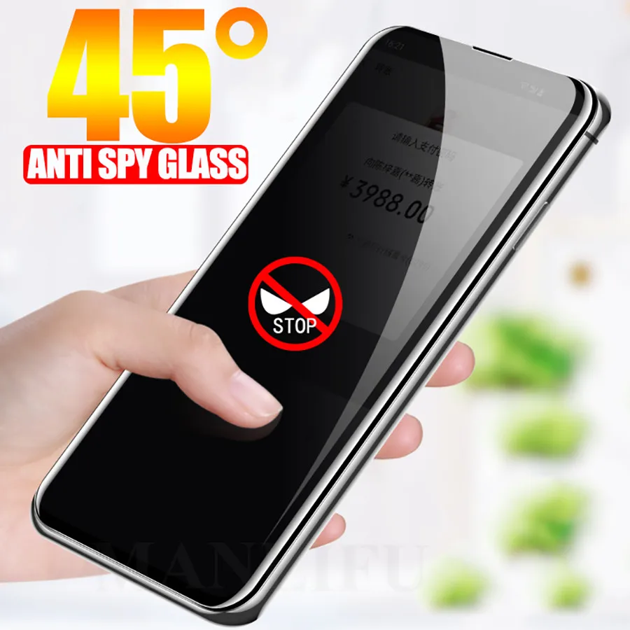 3D изогнутое антишпионское закаленное стекло для Samsung Galaxy Note 20 Ultra S10 S9 S8 S20 + Plus