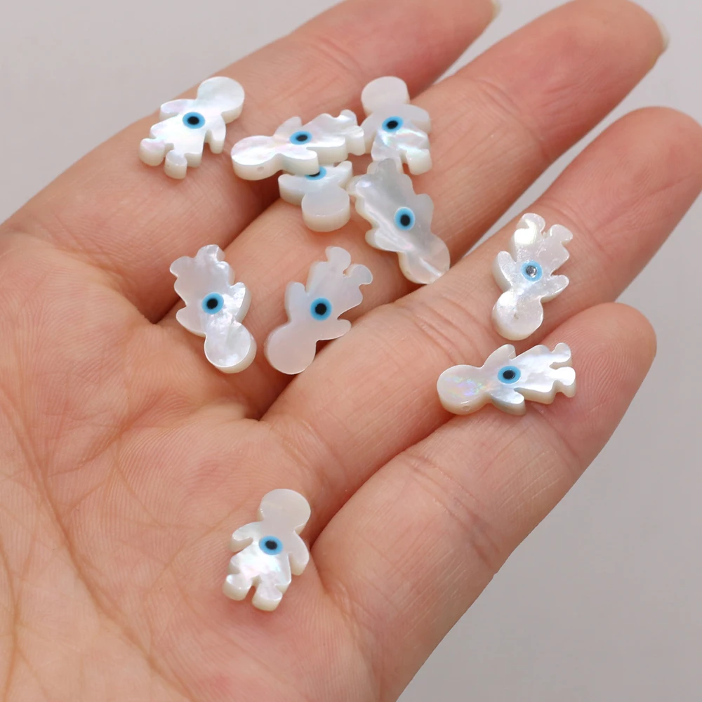 

New Natural Freshwater Shell Child Shape Pendant Beads Handmade Diy Women's Jewelry Necklace Bracelet Earrings Accessories Gift