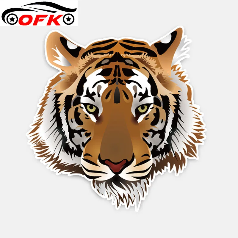 

Personality Tiger Head PVC Decal Car Sticker Waterproof Accessories 15.2CM*15CM