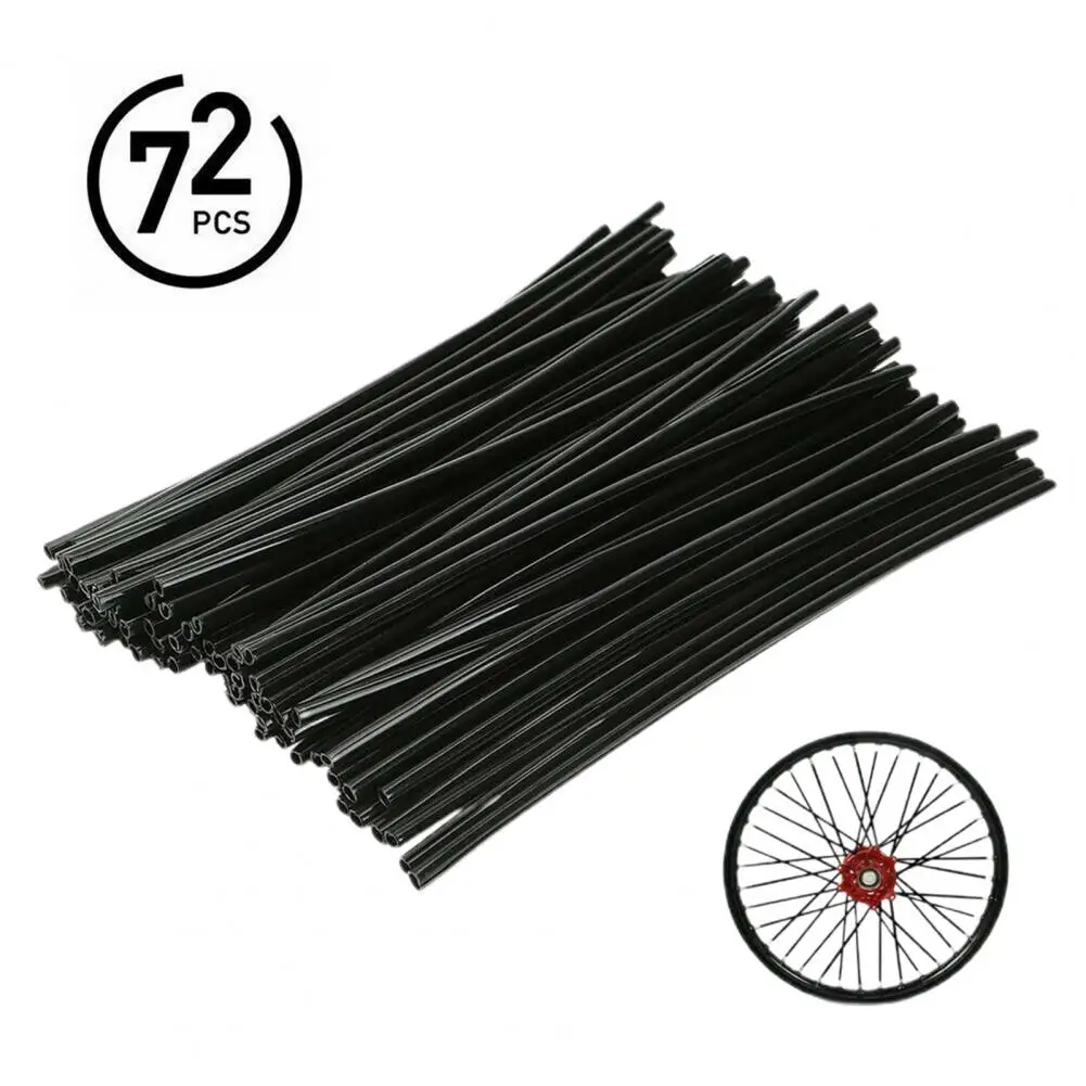 72Pcs Spoke Covers Universal Easy Installation Plastic Motorcycle Skins for Mountain Bike |