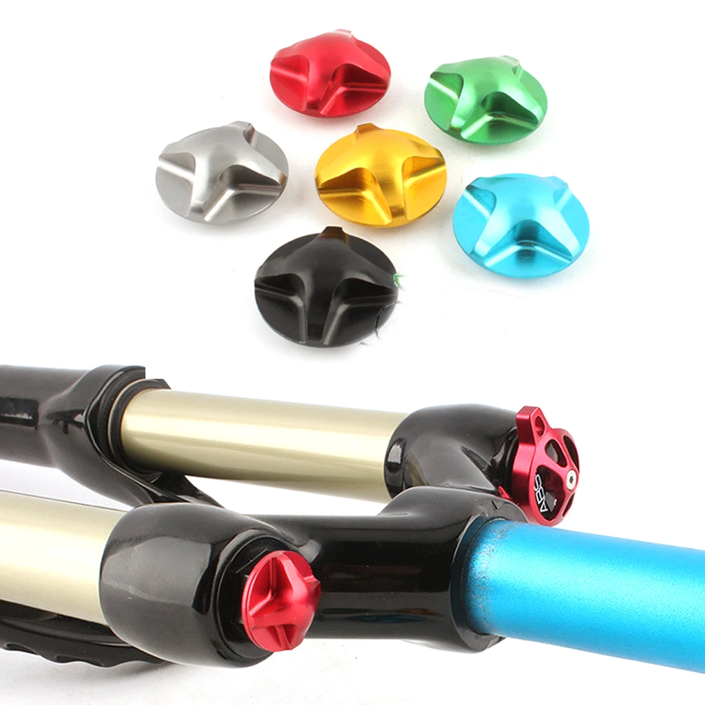 Легкая крышка велосипедной вилки передние газовые Наплечные колпачки сопло из