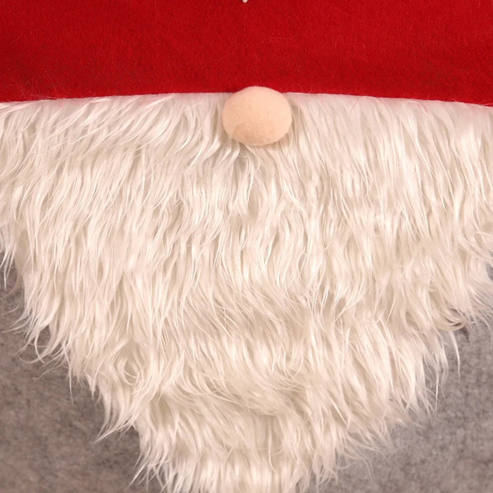 

Santa Claus Red Hat Christmas Chair Set Party Family Banquet Christmas Decoration Santa Claus Dinner Chair Cover