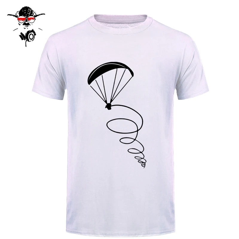 Летняя новая модная мужская футболка с принтом летчика хлопковая коротким