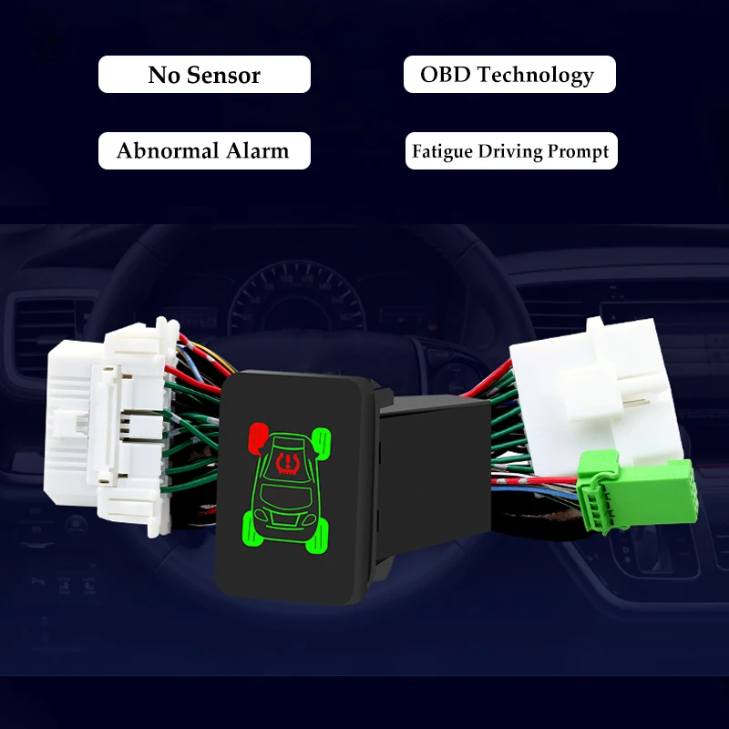 Автомобильный монитор давления в шинах OBD TPMS безопасная система сигнализации без датчика Комплект для Toyota Corolla- Alphard Prius