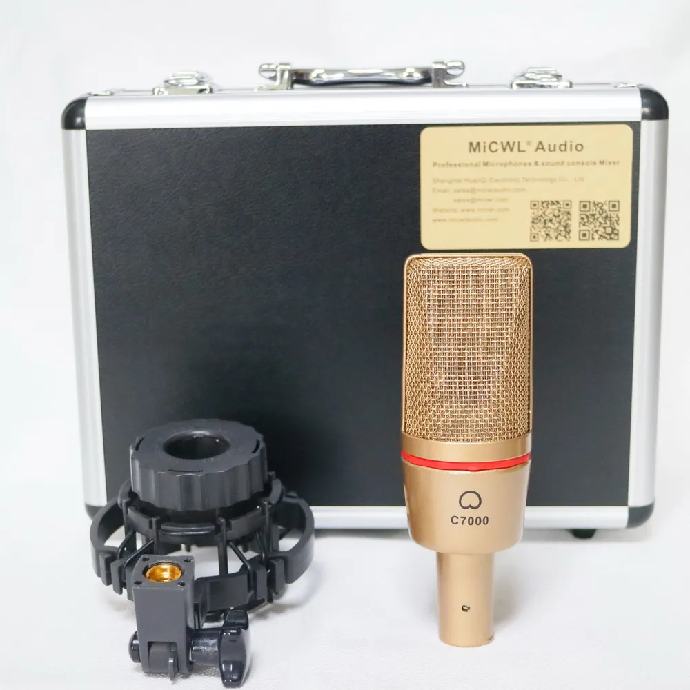 

High-End Large Diaphragm Cardioid Condenser Microphone C7000 For Stage Studio Live Recording Shock Mount Case Limited Edition