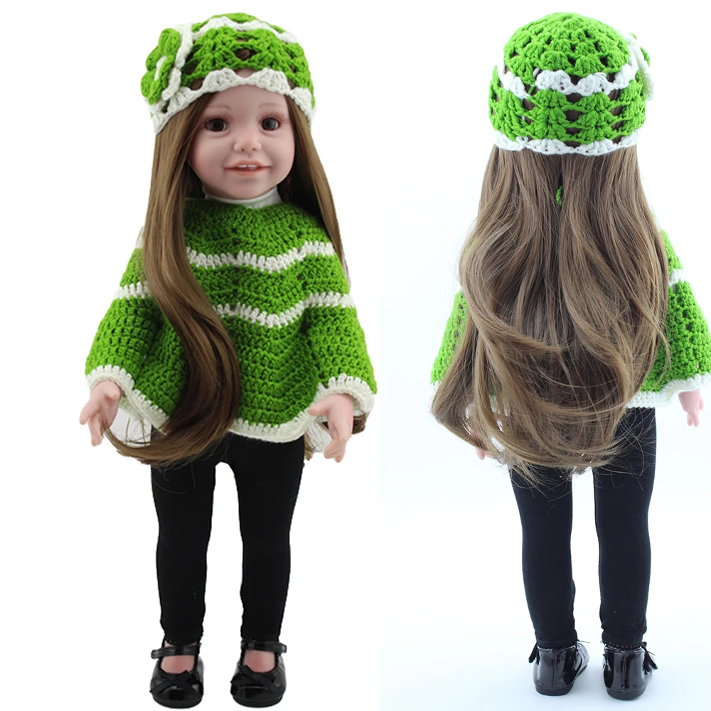 

18 Inch 45cm Girl Dolls Handmade Full Vinyl Bebe Reborn Doll Lifelike Baby Girls Princess Doll Toys for Children Gift