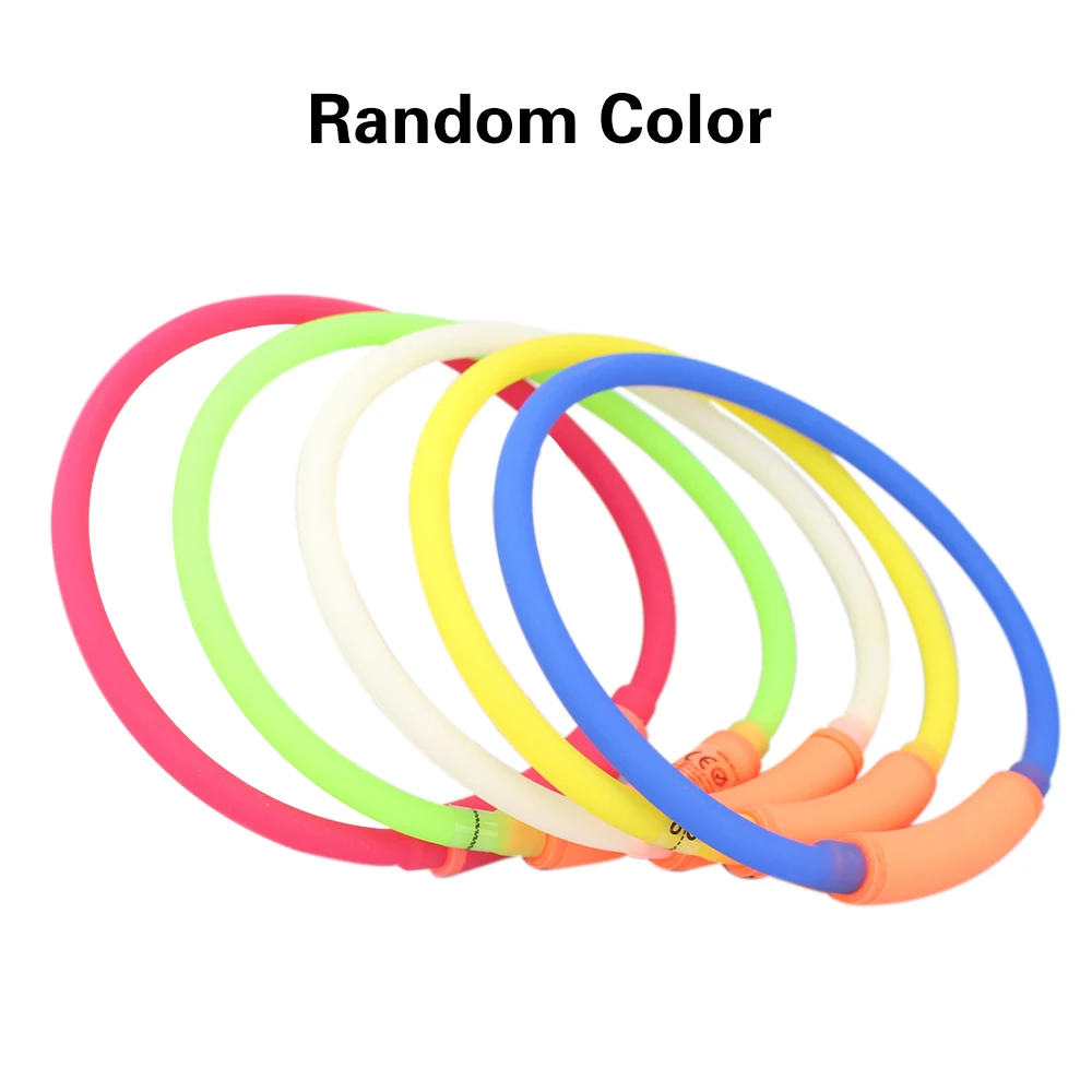 Мигающий светодиодный ошейник безопасности для собак USB перезаряжаемый