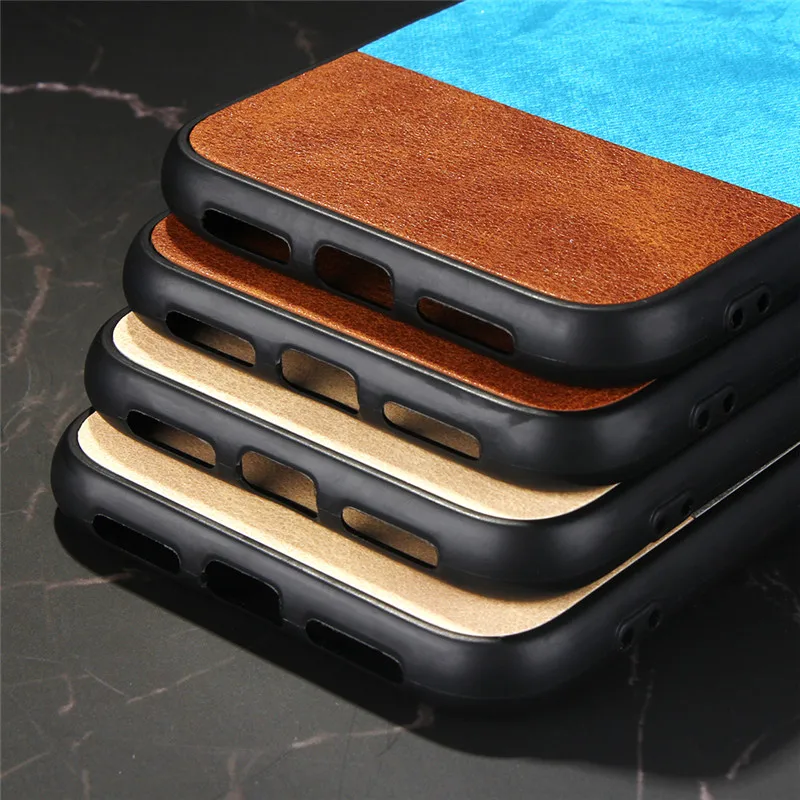 Чехол для iPhone 11 два цвета PC + TPU роскошный кожаный чехол-накладка Pro Max 2019 чехол iphone