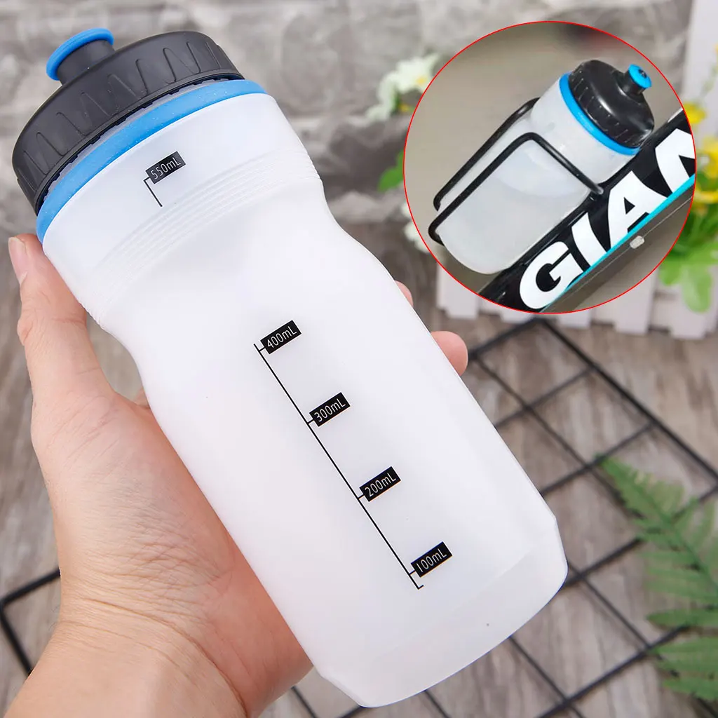 

High Quality Water Bottle 550ml Outdoor Sports Cycling Running Camping Hiking PELD Drinking Cup Portable Leak Proof MTB Bike
