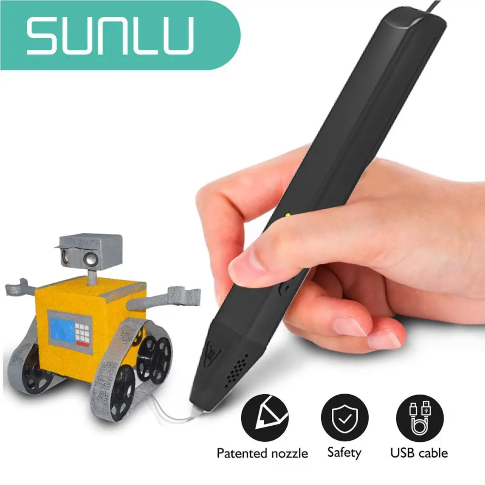 Ручка для 3d печати SUNLU SL 600 с поддержкой нити PLA/PCL 1 75 мм творчество и