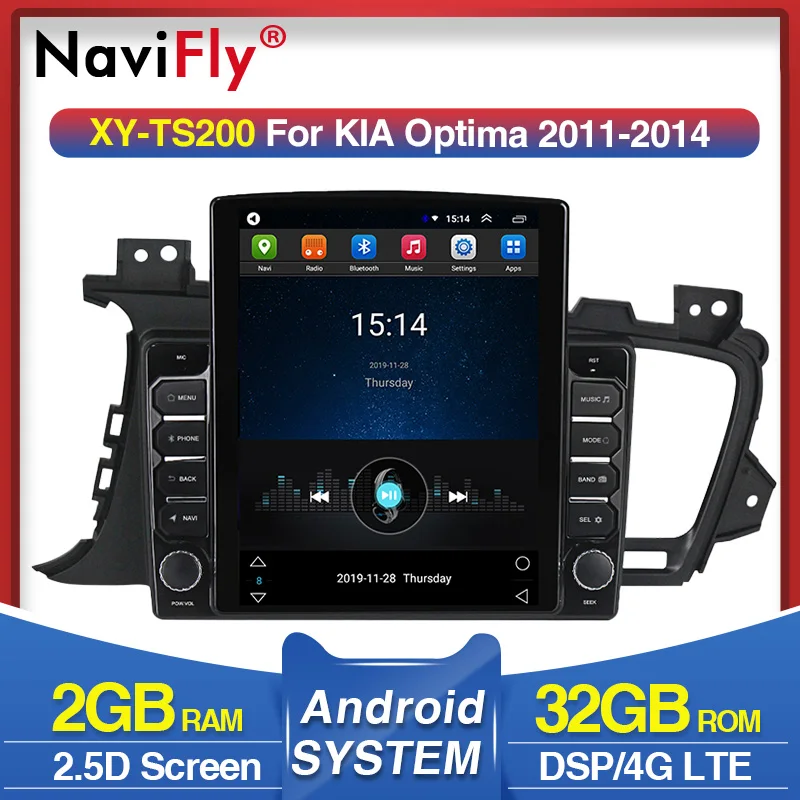 4G LTE DSP Android Tesla экран Автомобильный мультимедийный радиоплеер для Kia Optima 2011 2012 2013