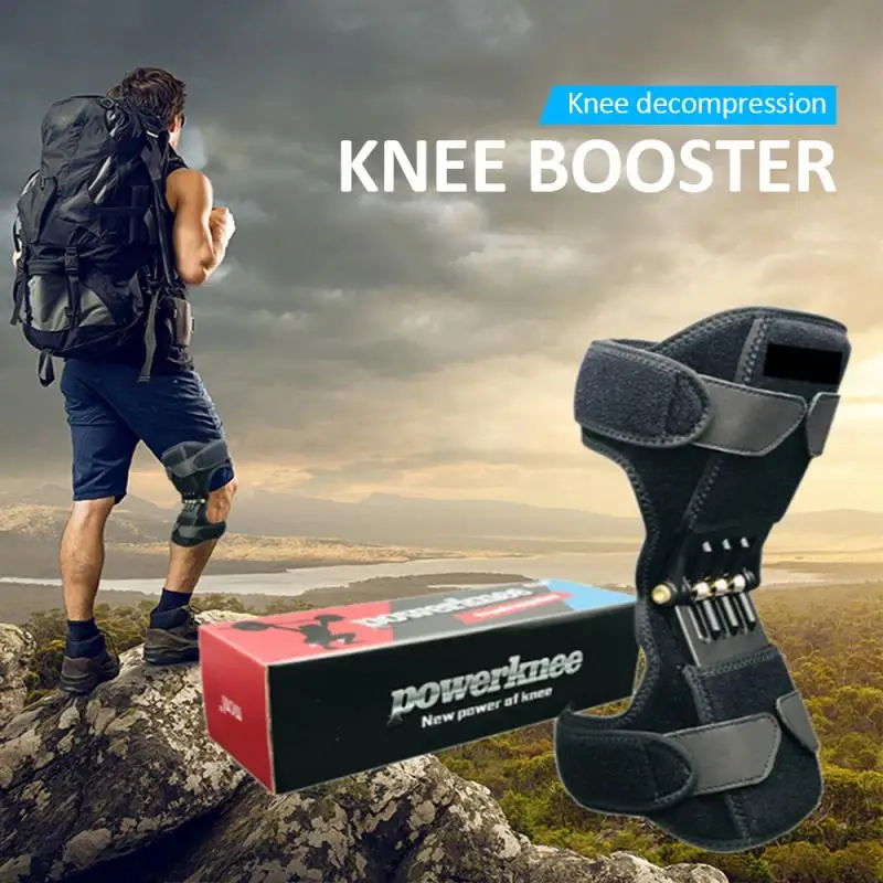 

Joint Support Knee Pads Knee Patella Strap Non-slip Power Knee Stabilizer Pads Lift Spring Force Knee Booster Tendon Brace 9