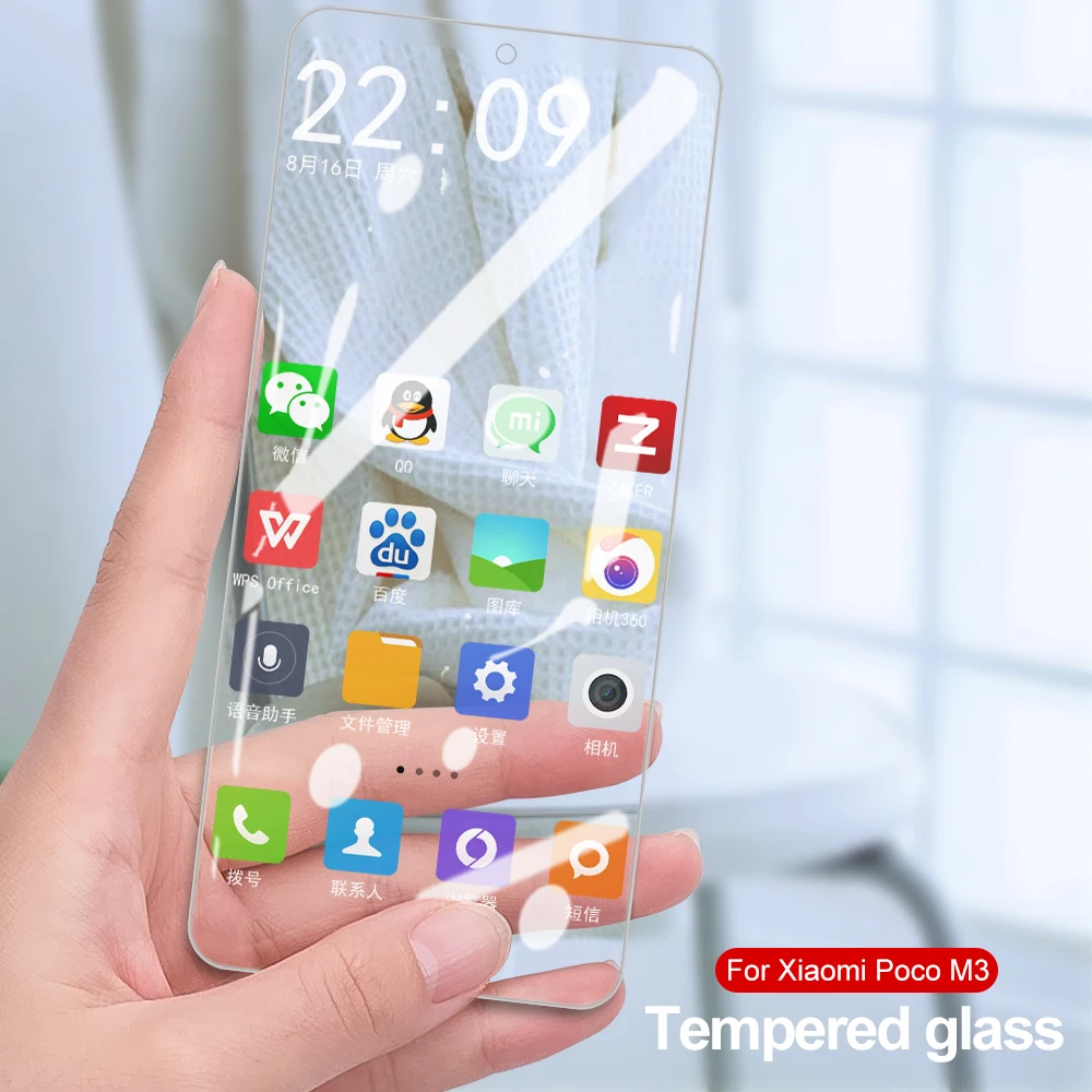 

Full Screen Tempered Phone Film For Xiaomi Poco M3 Anti-Fingerprint Waterpoor Mobile Phone Film For Xiaomi Poco M3