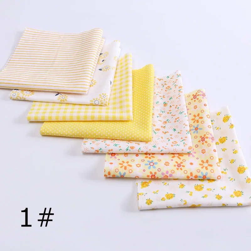7Pcs 24x24cm or 50x50cm Cotton Fabric Printed Cloth Sewing Quilting Fabrics for Patchwork Needlework DIY Handmade Accessories | Дом и сад