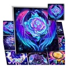 Алмазная живопись сделай сам, полноразмернаякруглая вышивка крестиком из роз мечты, картина с цветами, украшение для дома, подарок ручной работы