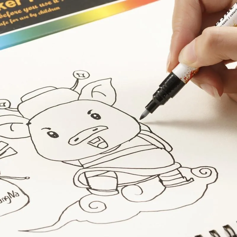 18 цветов/комплект 0 7 мм акриловая краска маркеры на керамический камень стекло