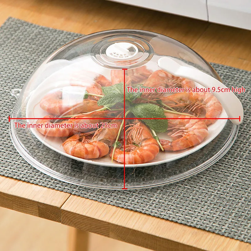 

Heating Cover For Microwave Oven High Temperature Resistant Splash Cover Refrigerator Dustproof And Fresh-Keeping Cooking Tools