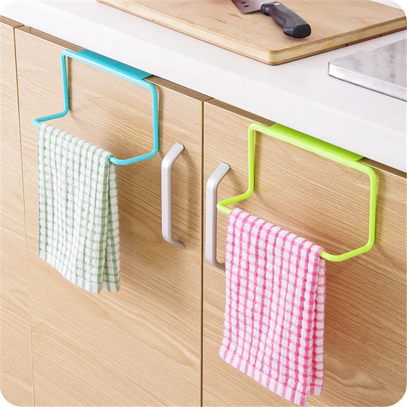 

Kitchen Towel Rack Hanging Holder Organizer Bathroom Cabinet Cupboard Hanger Shelf For Kitchen Supplies Accessories