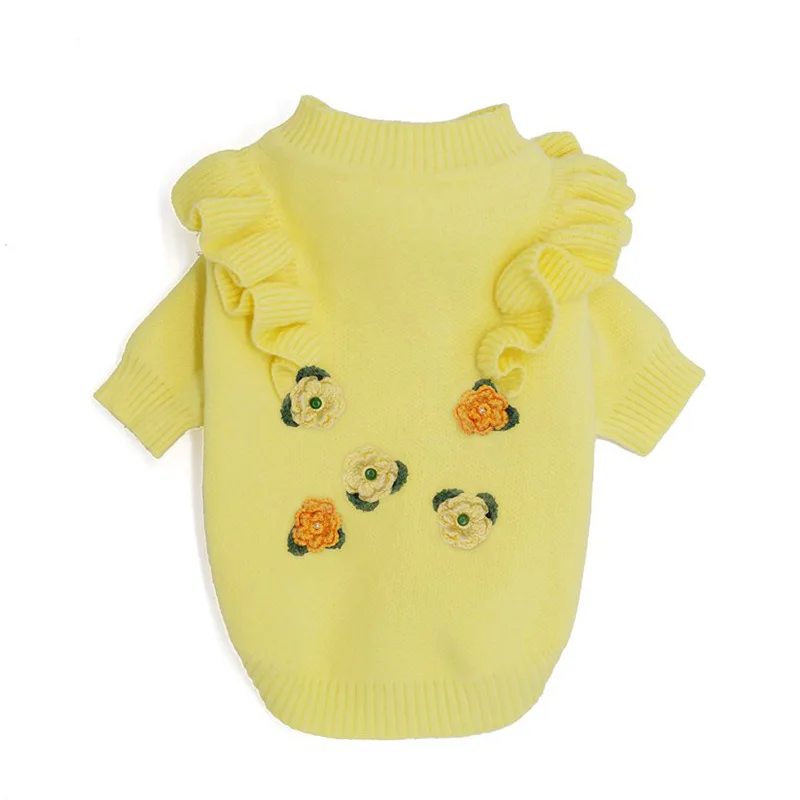 

Pet Thick Coat Dog Clothes Yellow Two-legged Pet Clothes