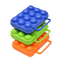 picnic eggs carrying tool shockproof egg tray indoor portable egg box 12 pieces of portable egg protection box eggs tray