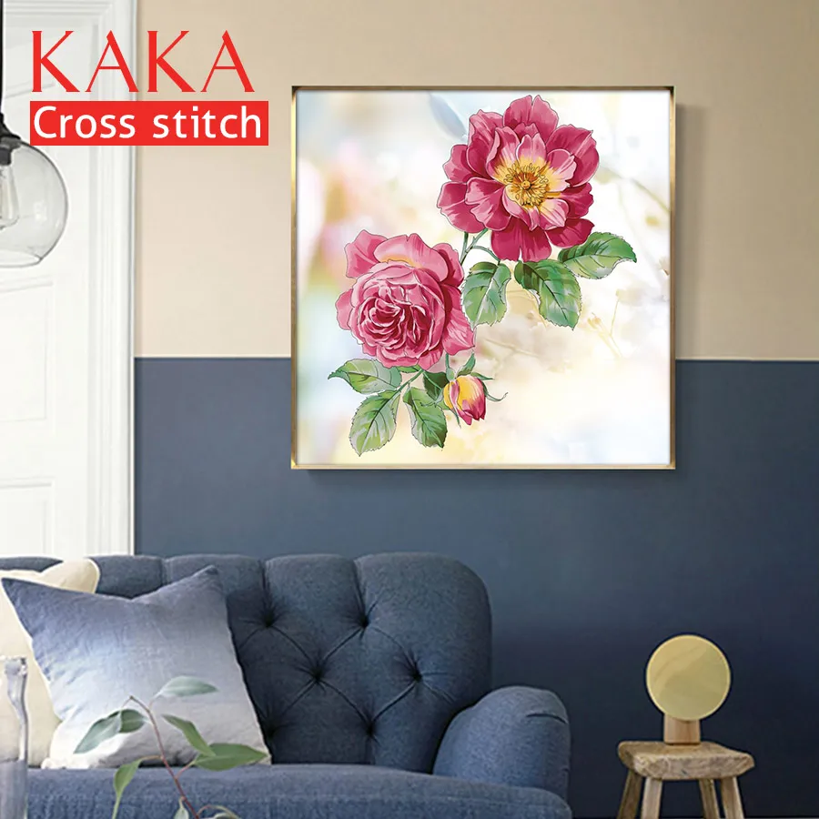 Наборы для вышивки крестиком наборы с напечатанным рисунком холст 11CT домашнего