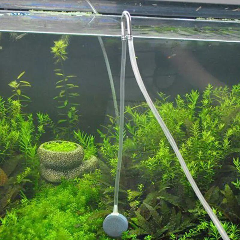 

Aquarium Tube Air Fish Tank U Shape Stainless Steel CO2 Oxygen Aerator Connector L5YE
