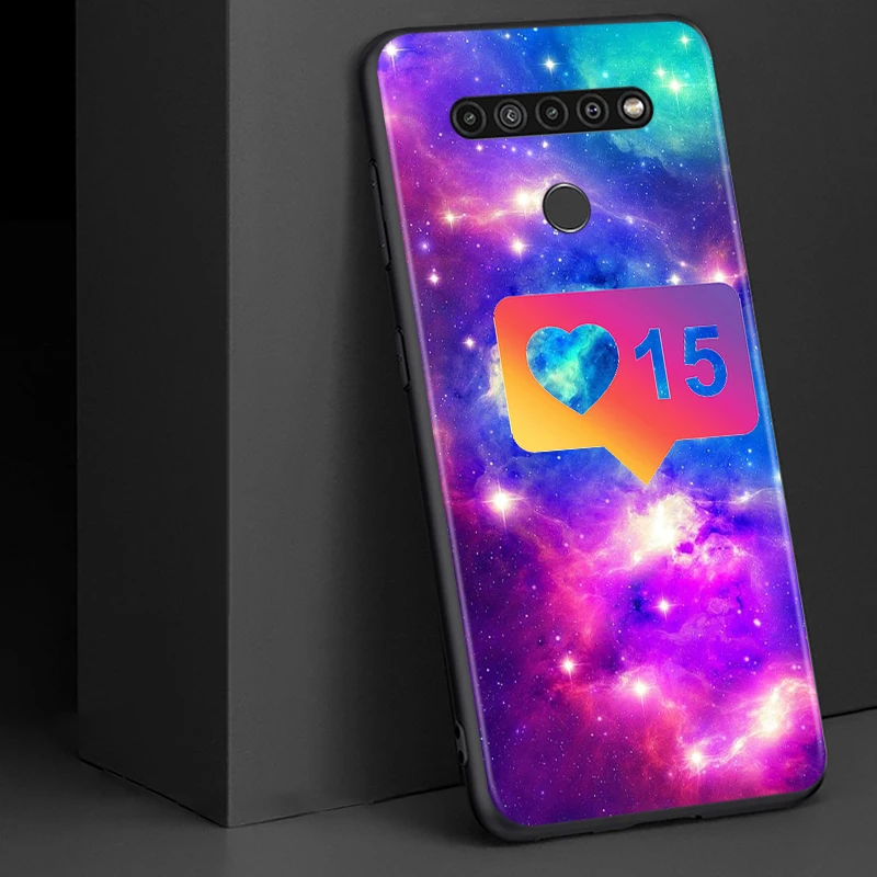

Cute Funny Likee for LG G8 G8S G8X V30 V35 V40 V50 V60 ThinQ Q60 K40 K50 K51 K61 K71 K92 K62 Soft Black Phone Case