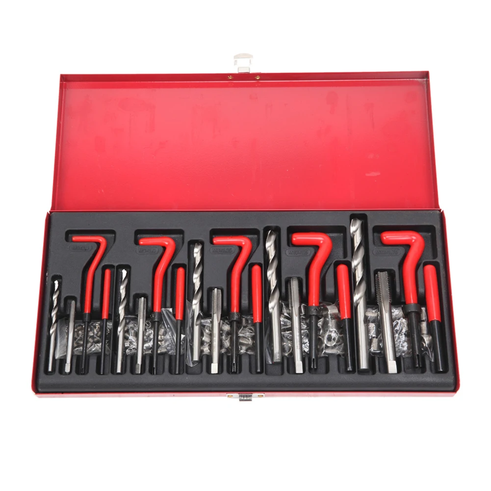 

131pcs Professional Thread Repair Tools Kit Restoring Damaged Threads Suitable for Engine and Other Automotive Applications