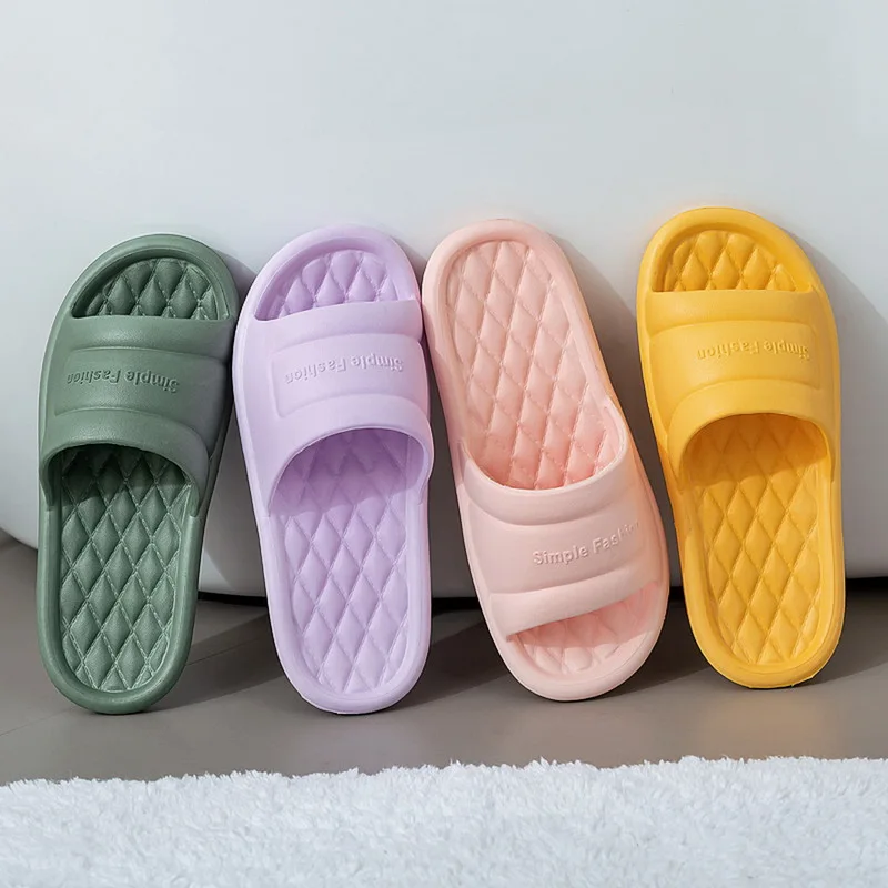 Women Home Slippers Couple Men'S Summer Bedroom Silent Bathroom Bathing Non-Slip Soft Bottom Ladies Sandals And Slippers