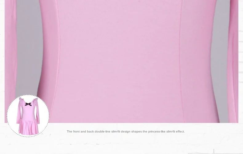 Пышное Хлопковое платье для девочек с длинным рукавом розового и синего цветов |