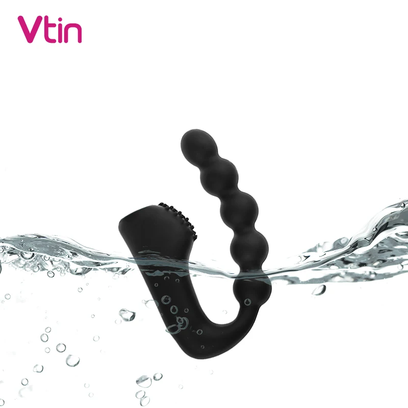 Вибратор-фаллоимитатор анальная пробка с вибратором массажер простаты для