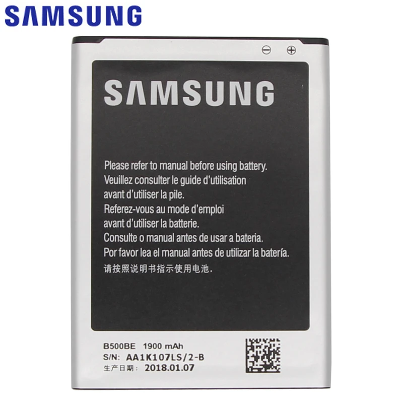 Оригинальная батарея samsung B500BE 1900 ма-ч для samsung S4 мини I9190 i9192 I9195 I9198 Замена батареи с NFC 4 контакта