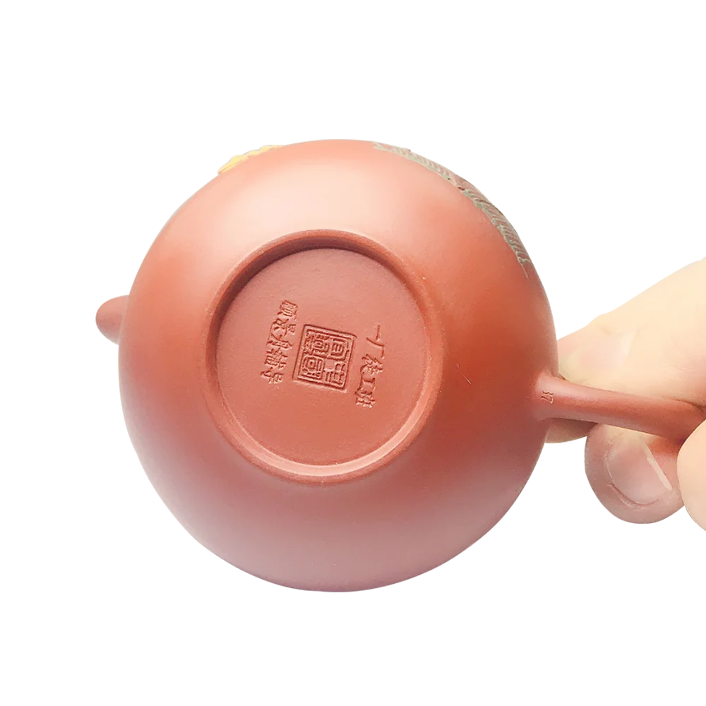 120 мл ручной Исин фиолетовая глина кунг фу чайник заварочный с подарочной