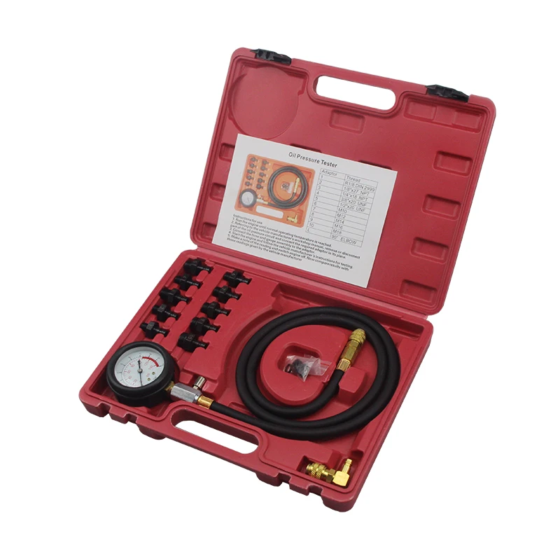 12 piece Engine Oil Pressure Test Kit Tester Car Garage Tool Low Warning Devices | Автомобили и мотоциклы